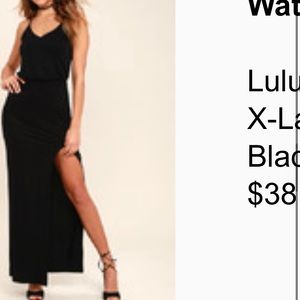 Watch the sunset black maxi dress
